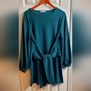 Cute tie in front mini dress.